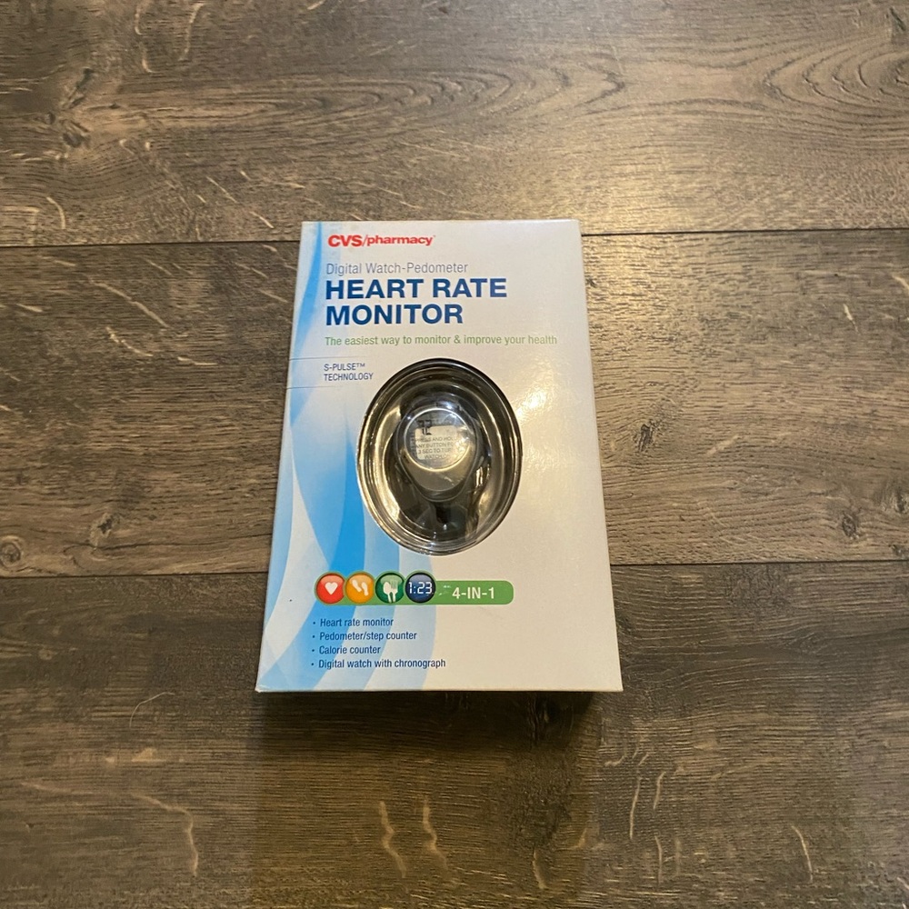 CVS Heart Rate Monitor Digital‎ Watch Pedometer New